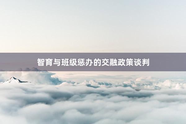 智育与班级惩办的交融政策谈判